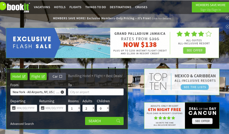 BookIt 網上旅館預訂